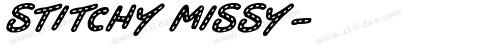 Stitchy Missy字体转换
